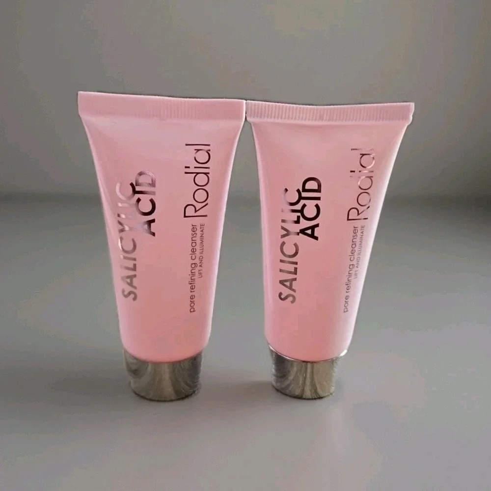2X RODIAL Pink Diamond Salicylic Acid Gel Cleanser Travel Size 0.67 fl oz NWOB